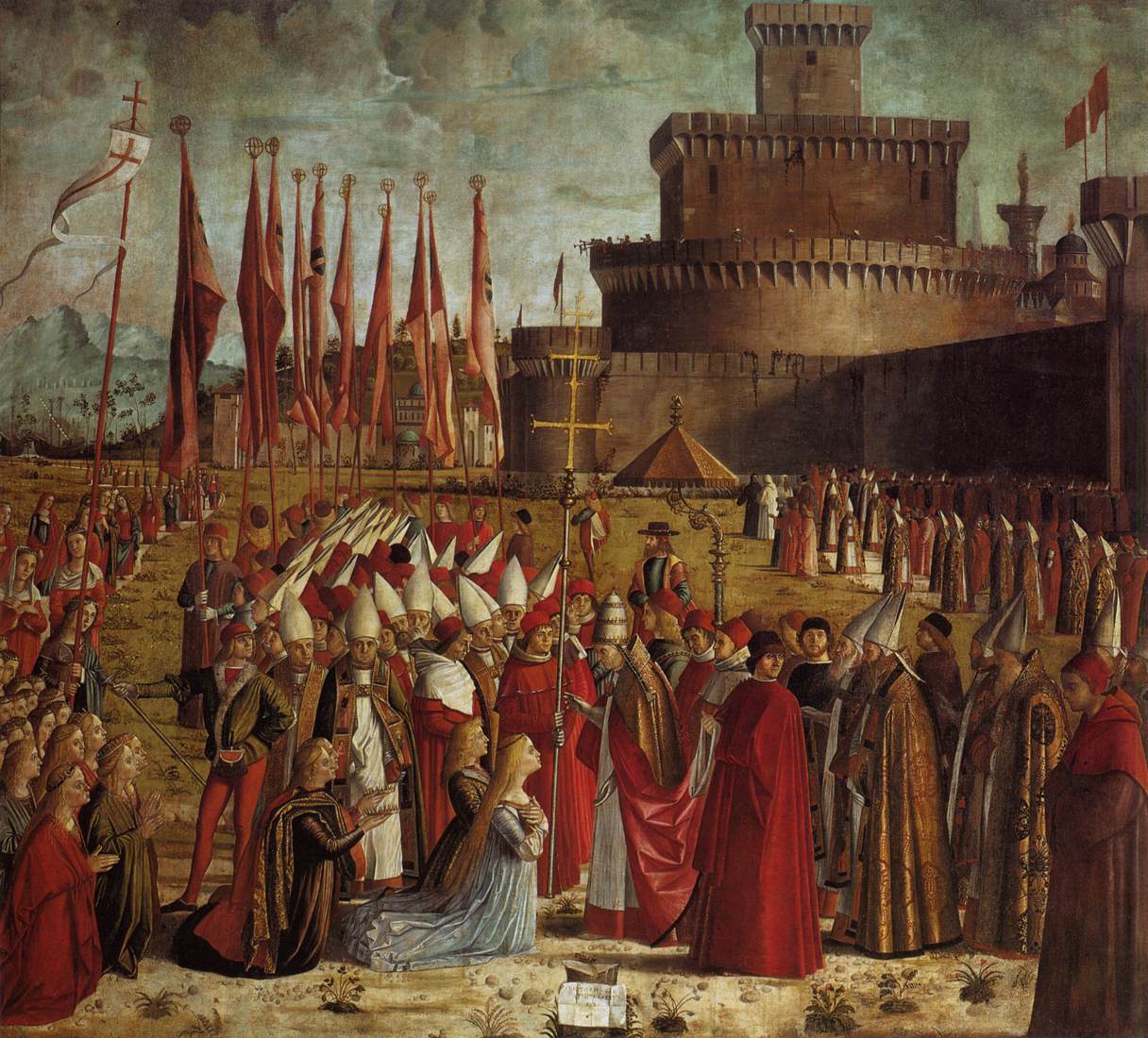 The Pilgrims Meet the Pope by CARPACCIO, Vittore