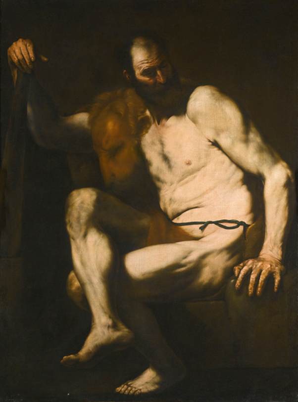 Hercules at Rest by RIBERA, Jusepe de