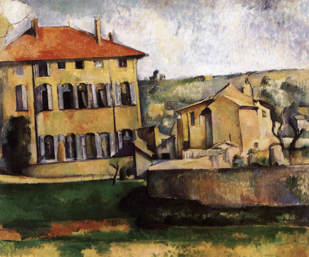 House and Farm at Jas de Bouffan by CÉZANNE, Paul