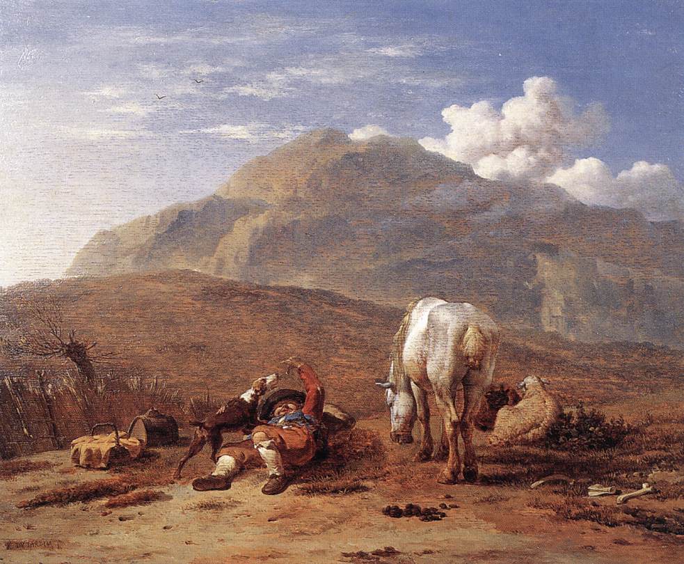 Italian Landscape with a Young Shepherd by