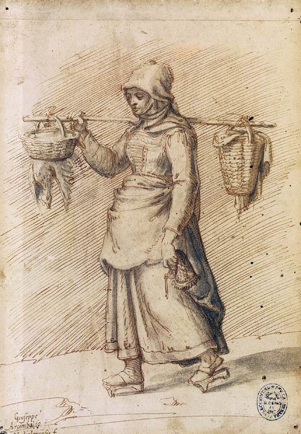 Farm Woman Going to Market by