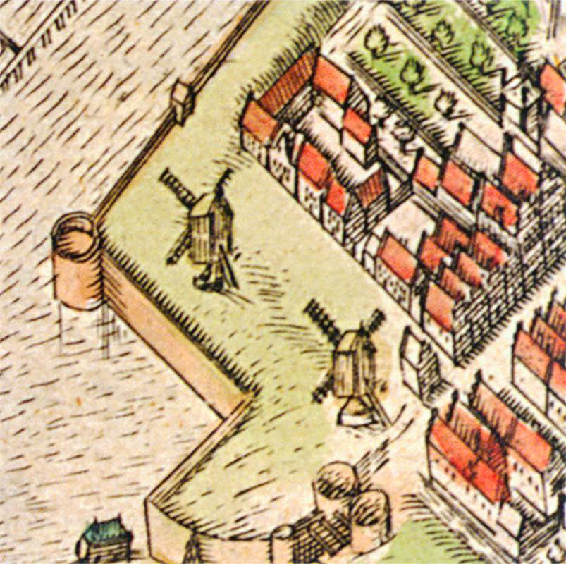 Map of Leiden (detail) by BAST, Pieter