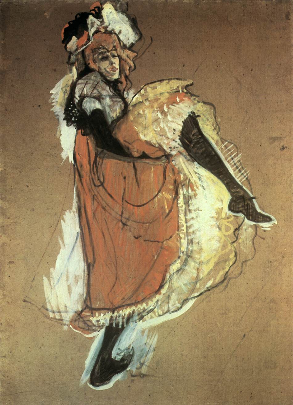 Jane Avril Dancing by TOULOUSE-LAUTREC, Henri de