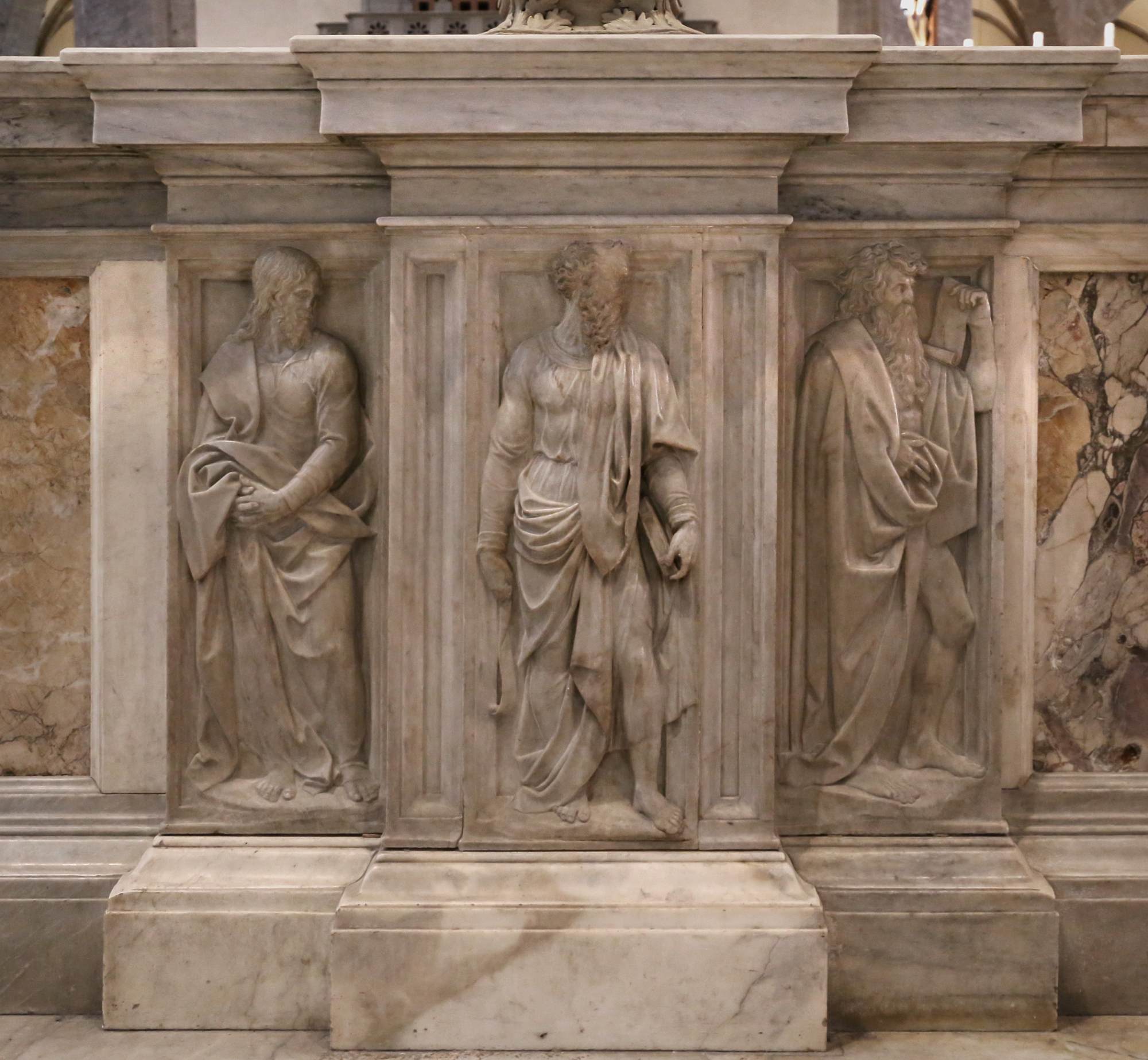 Balustrade in the choir (detail) by BANDINELLI, Baccio