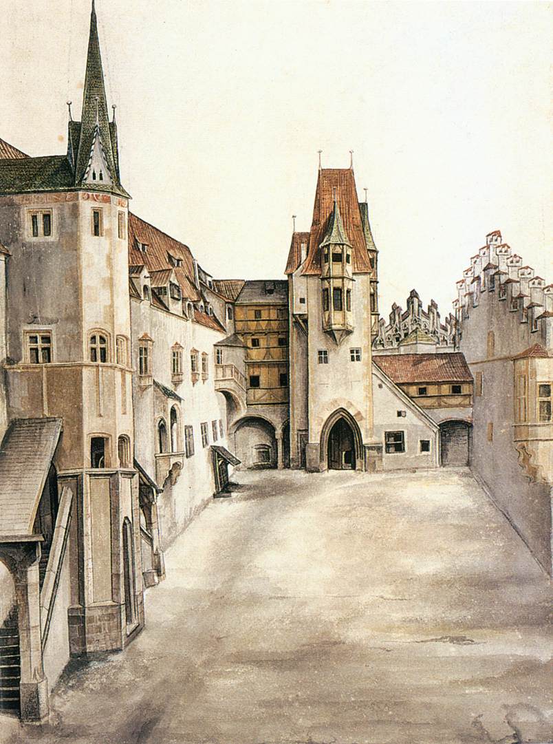 Courtyard of the Former Castle in Innsbruck without Clouds by DÜRER, Albrecht