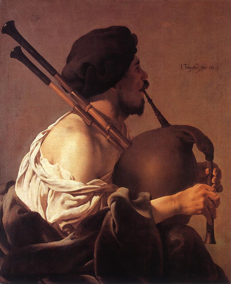 Bagpipe Player by TERBRUGGHEN, Hendrick