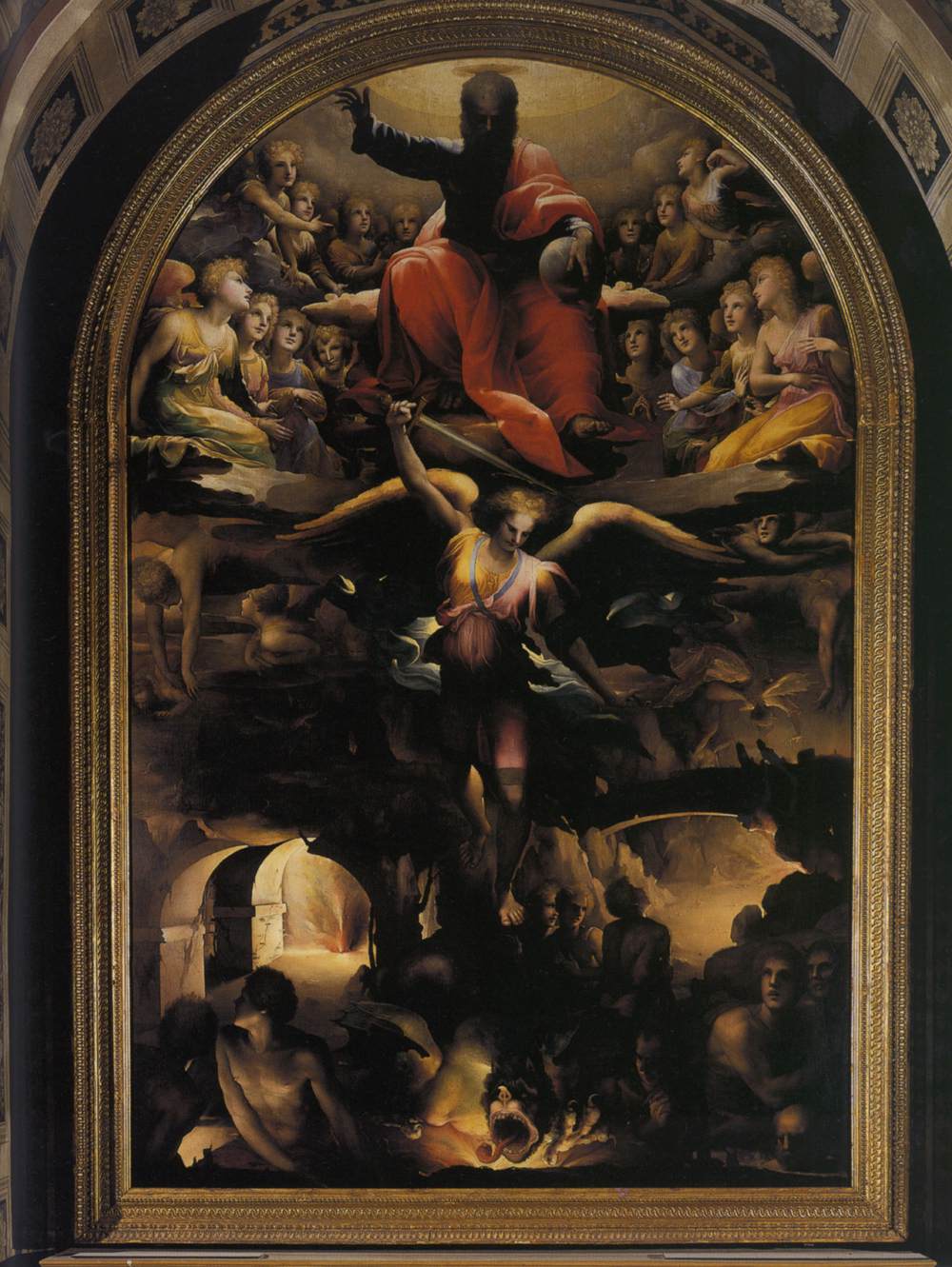 Fall of the Rebel Angels by BECCAFUMI, Domenico