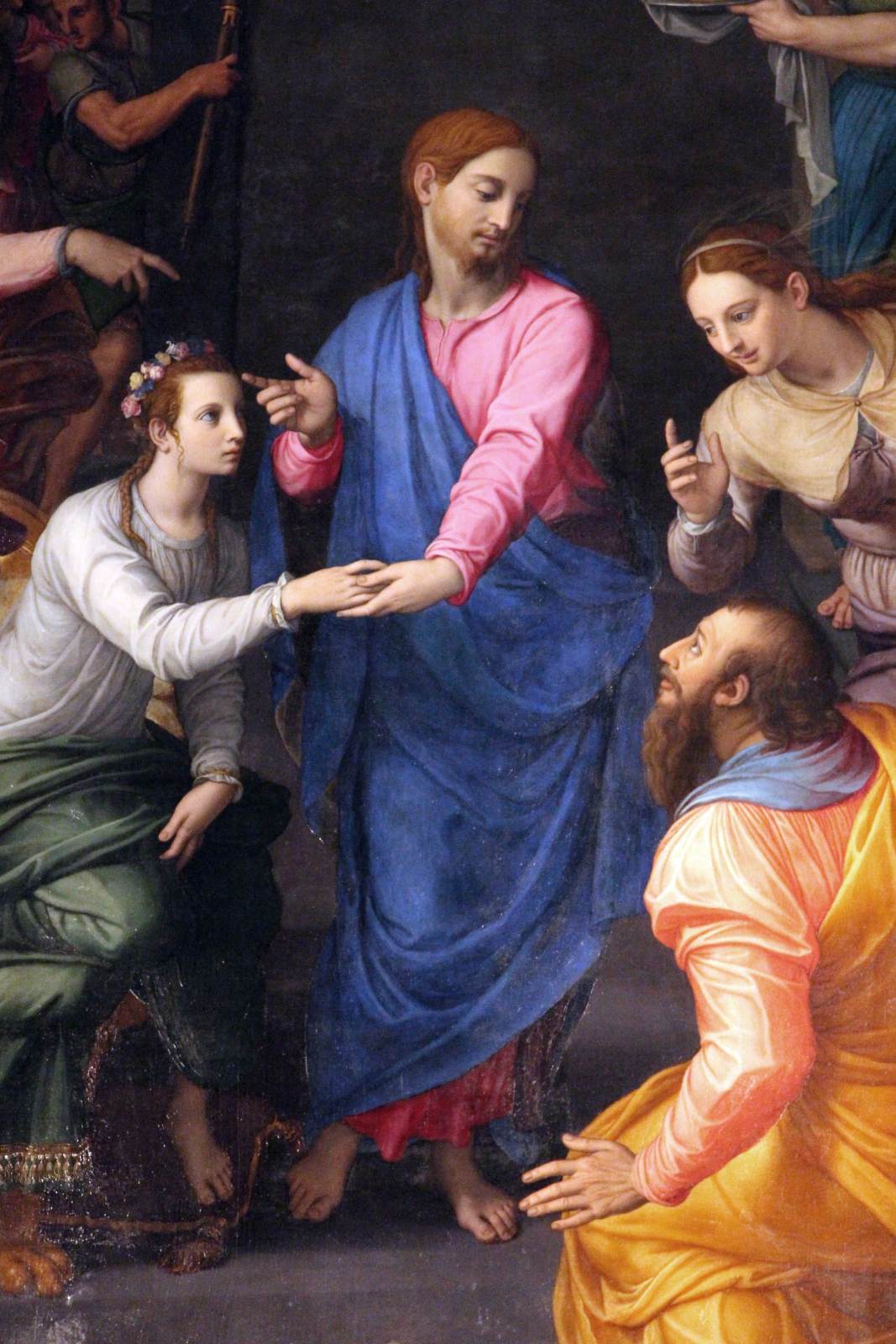 Raising of the Daughter of Jairus (detail) by BRONZINO, Agnolo