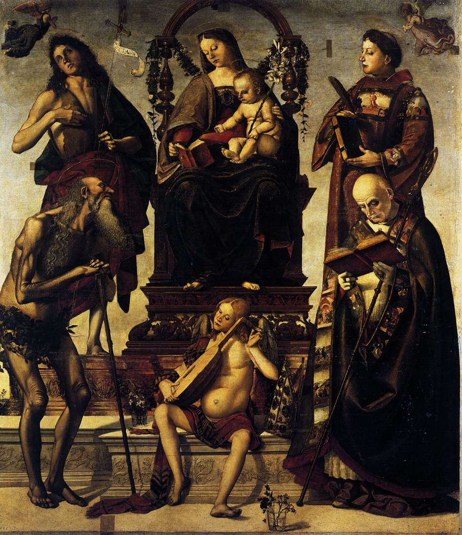 Madonna and Child with Saints by SIGNORELLI, Luca