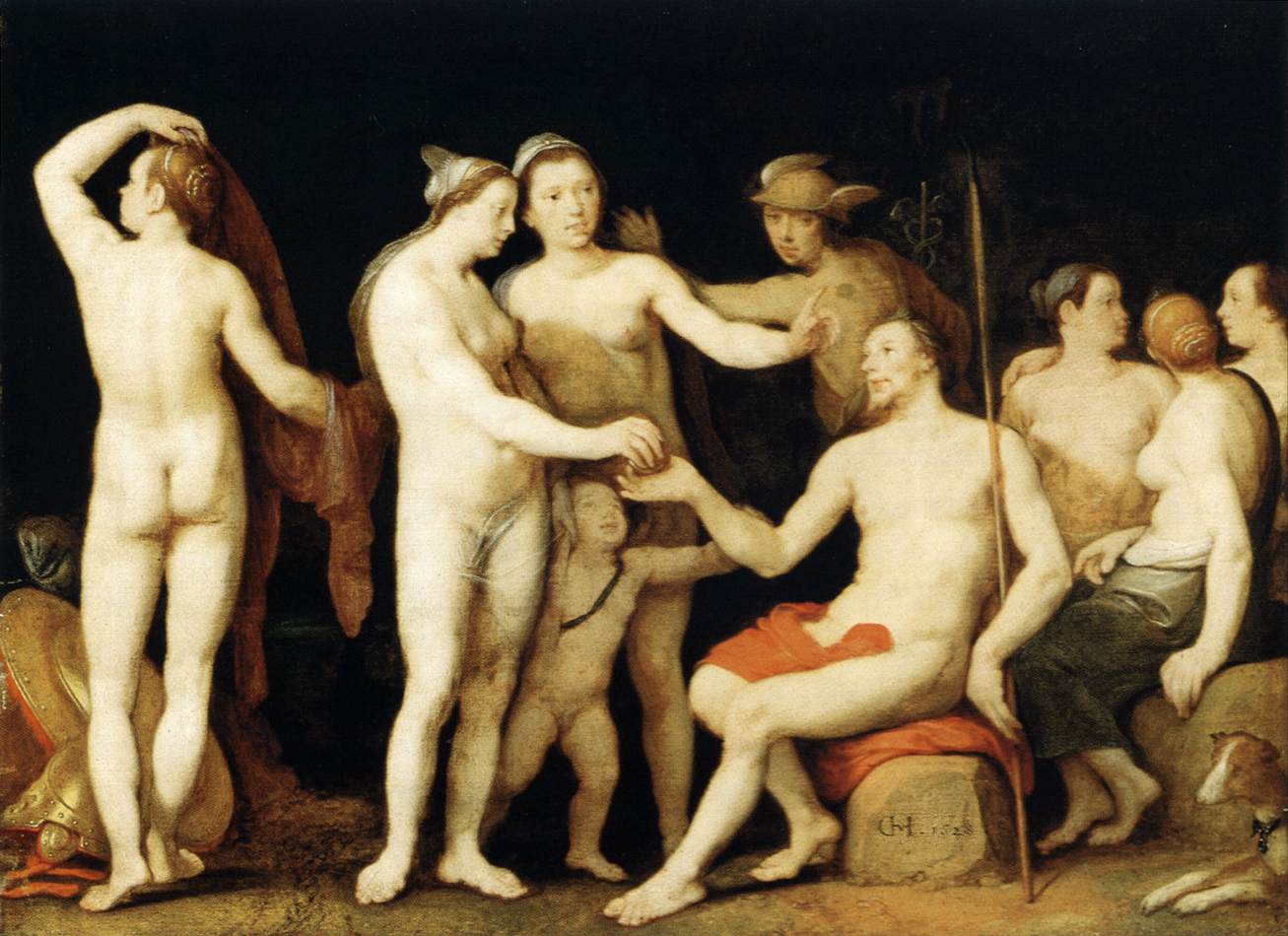 The Judgment of Paris by CORNELIS VAN HAARLEM