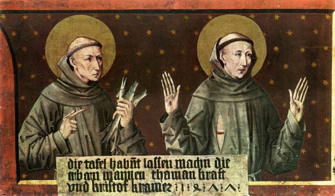 St Anthony of Padua and St Francis of Assisi by PACHER, Friedrich