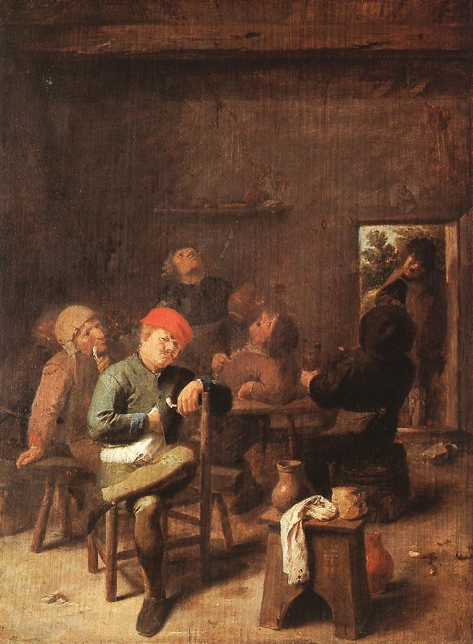 Peasants Smoking and Drinking by