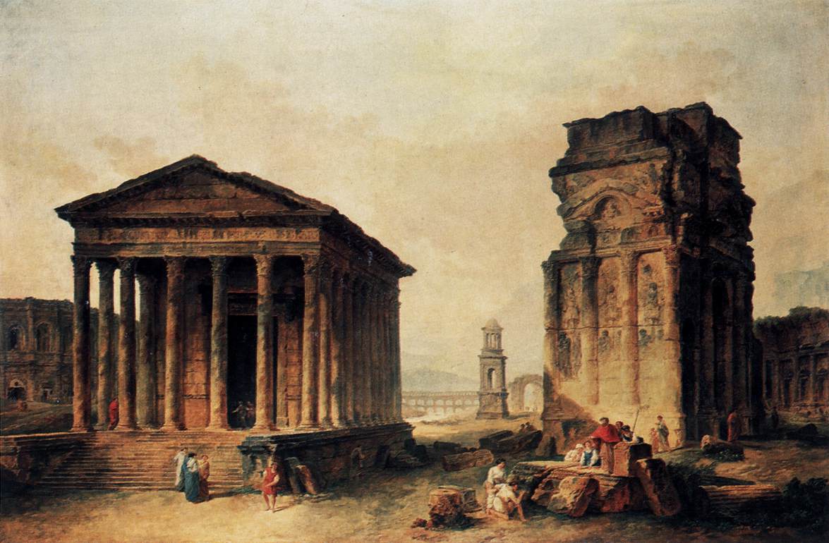 Ruins at Nimes by ROBERT, Hubert