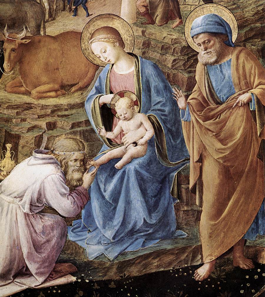 Adoration of the Magi (detail) by ANGELICO, Fra