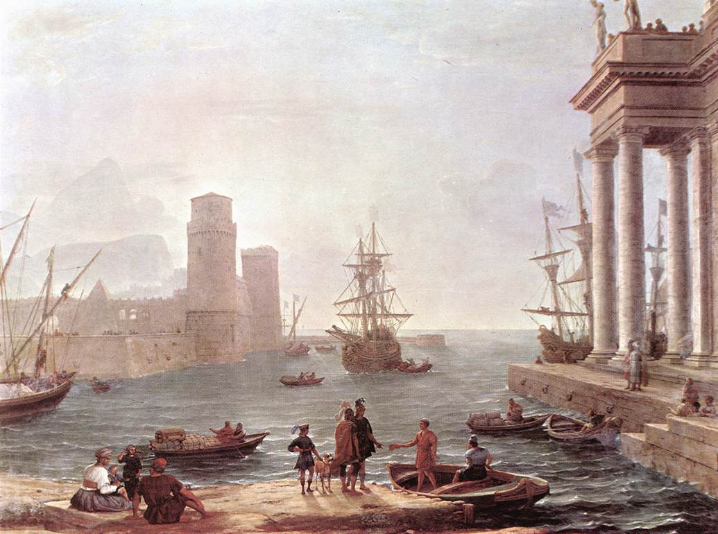 Port Scene with the Departure of Ulysses from the Land of the Feaci by