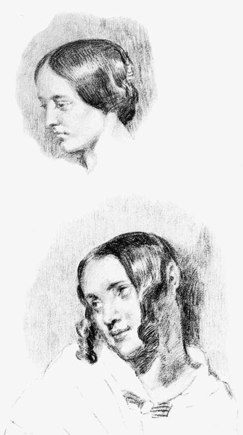 Study for Jenny Le Guillou and Joséphine de Forget by DELACROIX, Eugène