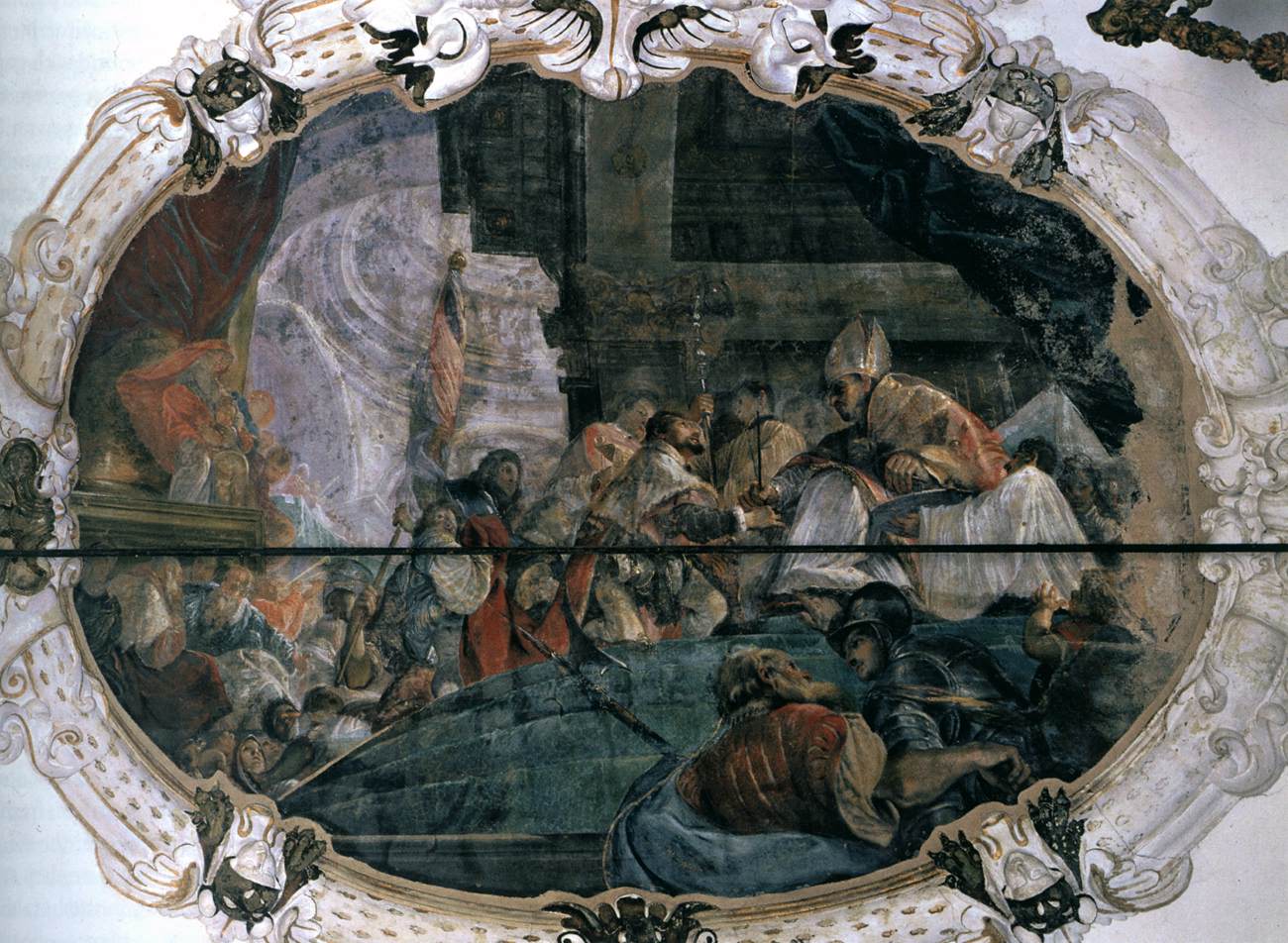 Taddeo Pepoli Installed as Apostolic Vicar by Pope Benedict XII by CANUTI, Domenico Maria