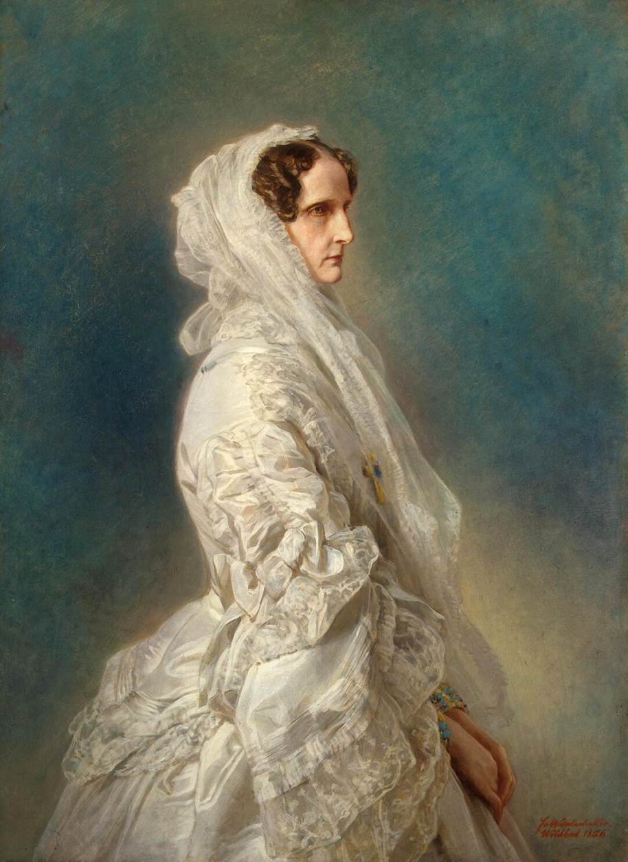 Portrait of Empress Alexandra Feodorovna by WINTERHALTER, Franz Xaver