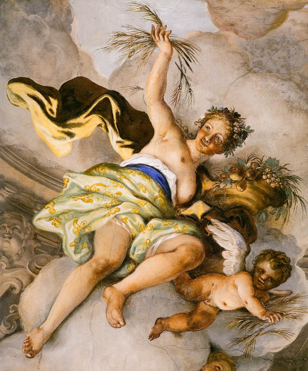 Ceiling fresco (detail) by