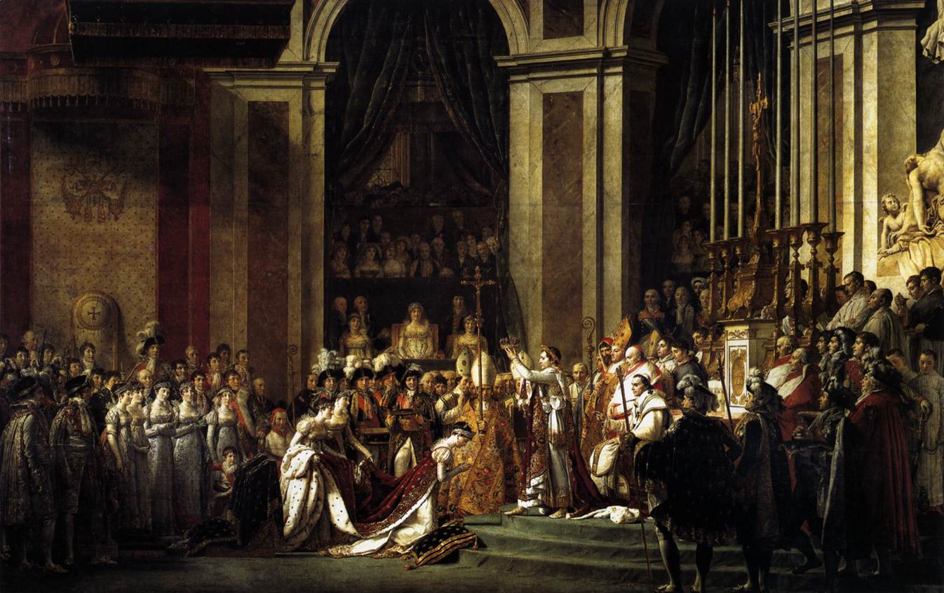 Consecration of the Emperor Napoleon I and Coronation of the Empress Josephine by DAVID, Jacques-Louis