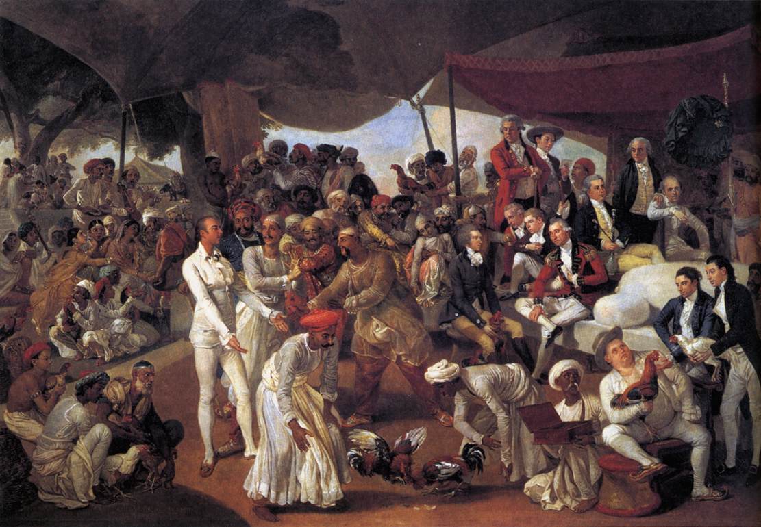 Colonel Mordaunt's Cock Match by ZOFFANY, Johann