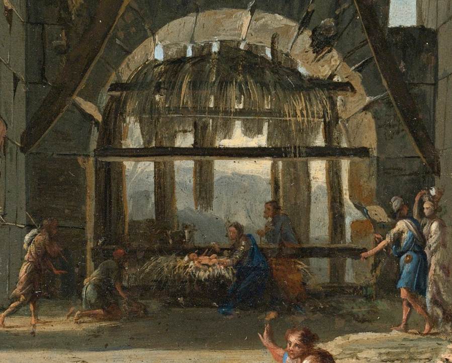 The Nativity in an Ancient Ruin (detail) by