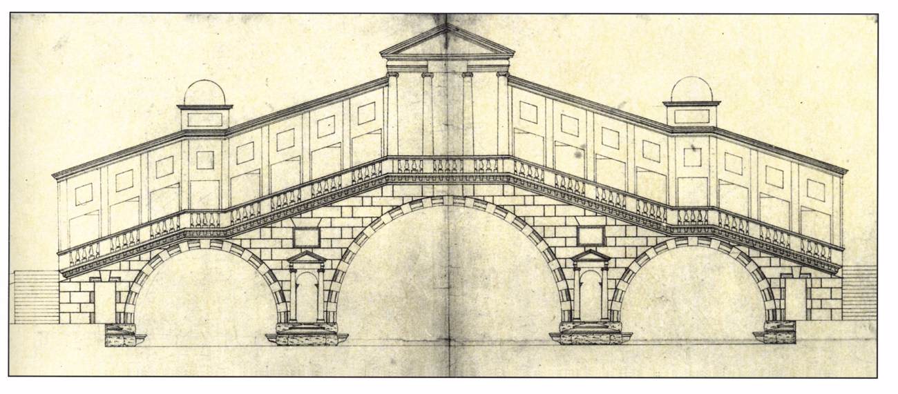 Project for the Rialto Bridge, Venice by SCAMOZZI, Vincenzo