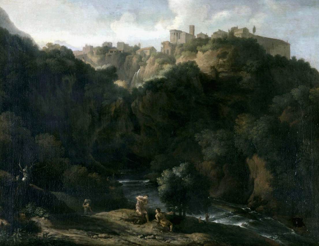 A View of Tivoli, with the Teverone Flowing Beneath by DUGHET, Gaspard