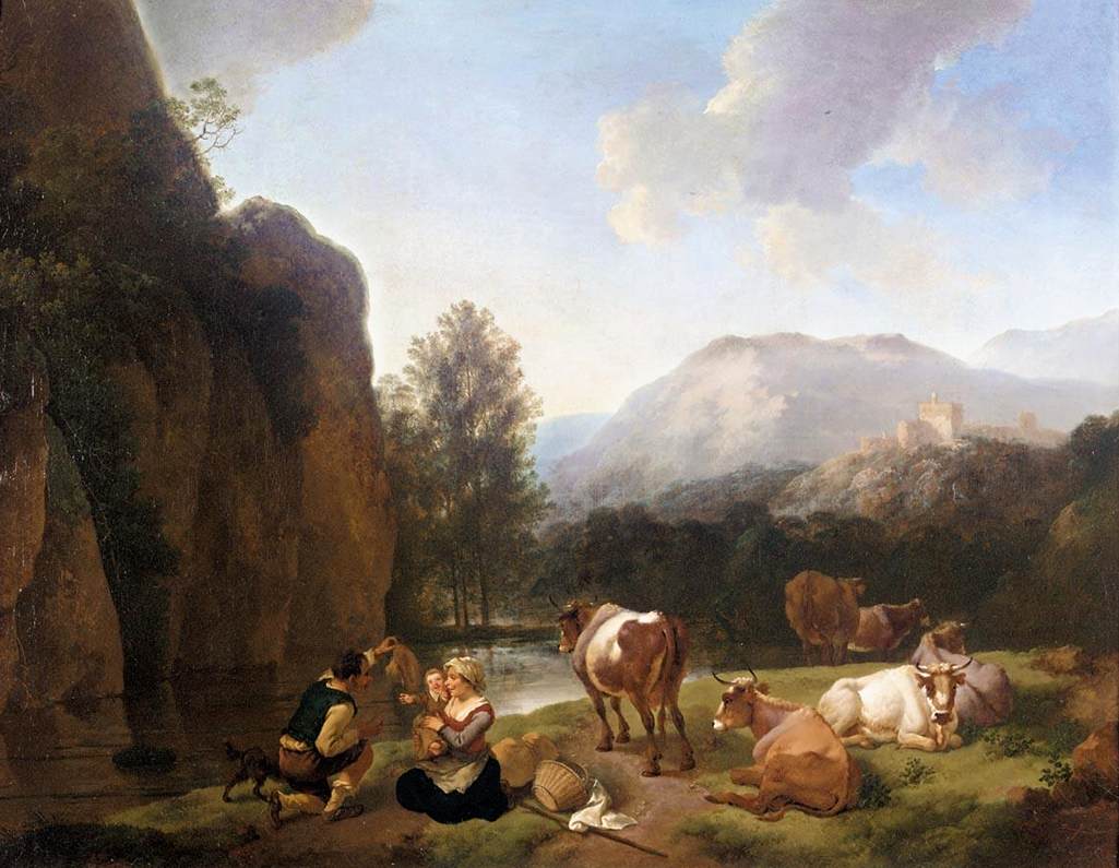 Italianate Landscape by DIETRICH, Christian Wilhelm Ernst