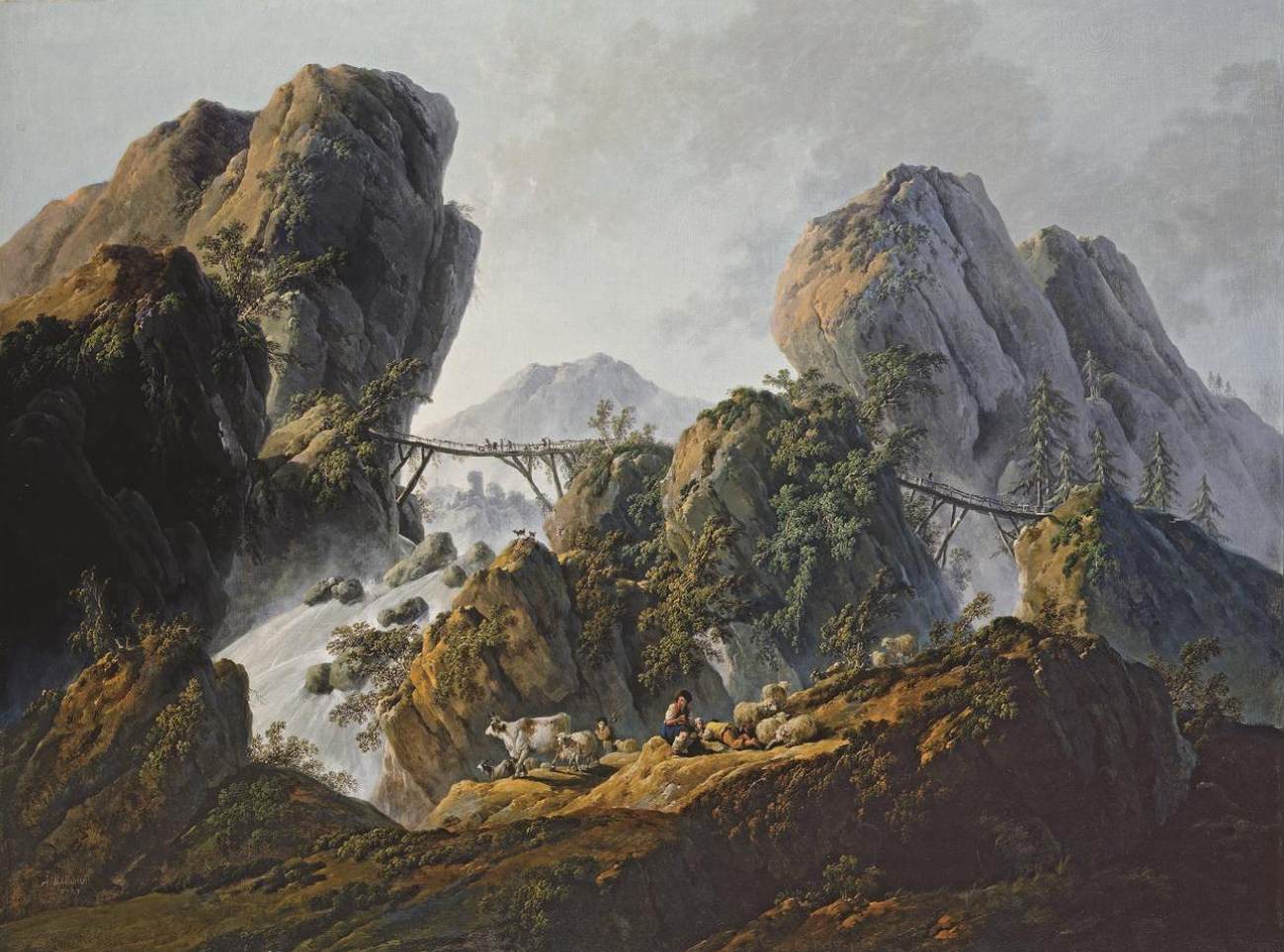 Mountainous Landscape by PILLEMENT, Jean-Baptiste