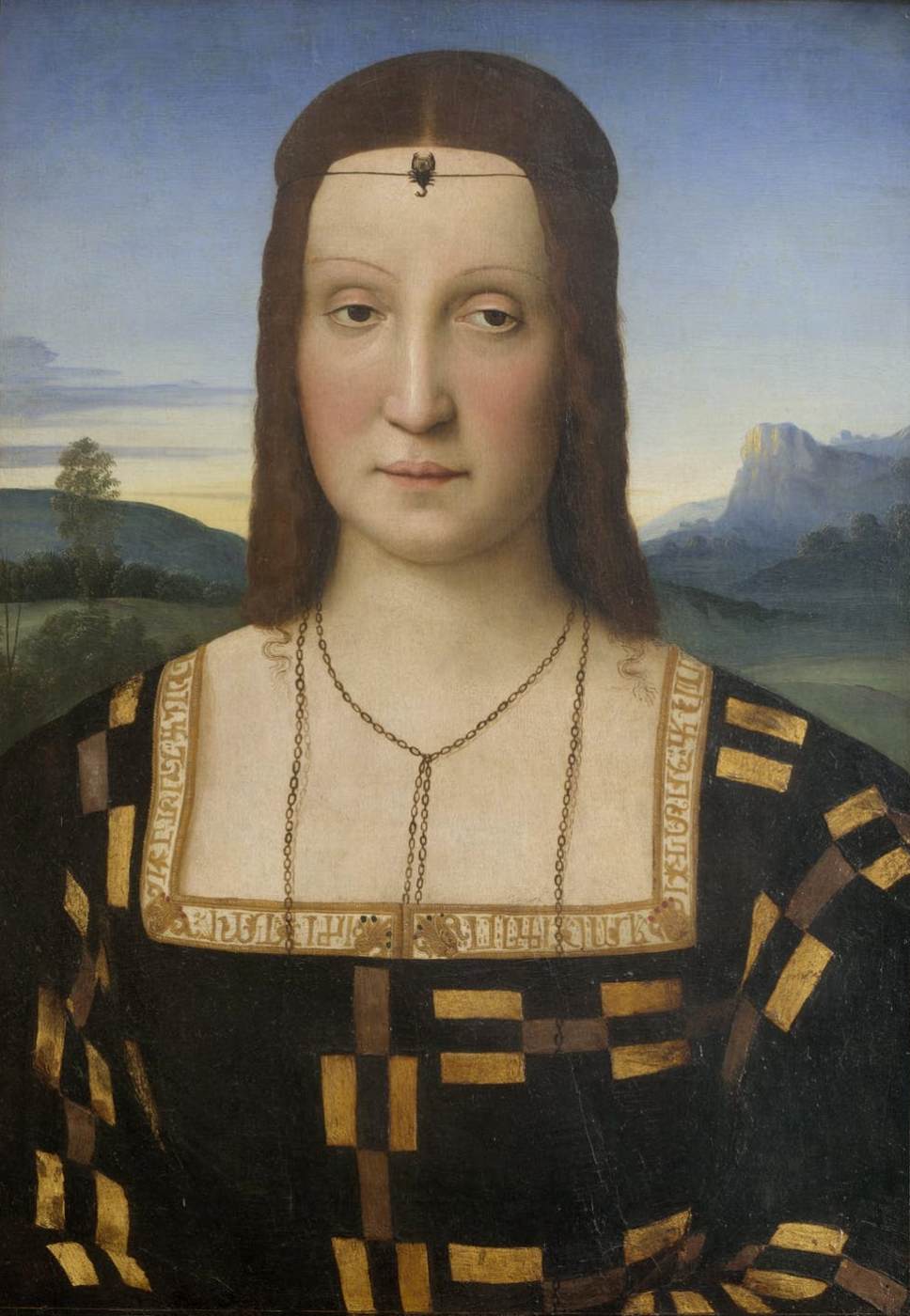 Elisabetta Gonzaga by RAFFAELLO Sanzio