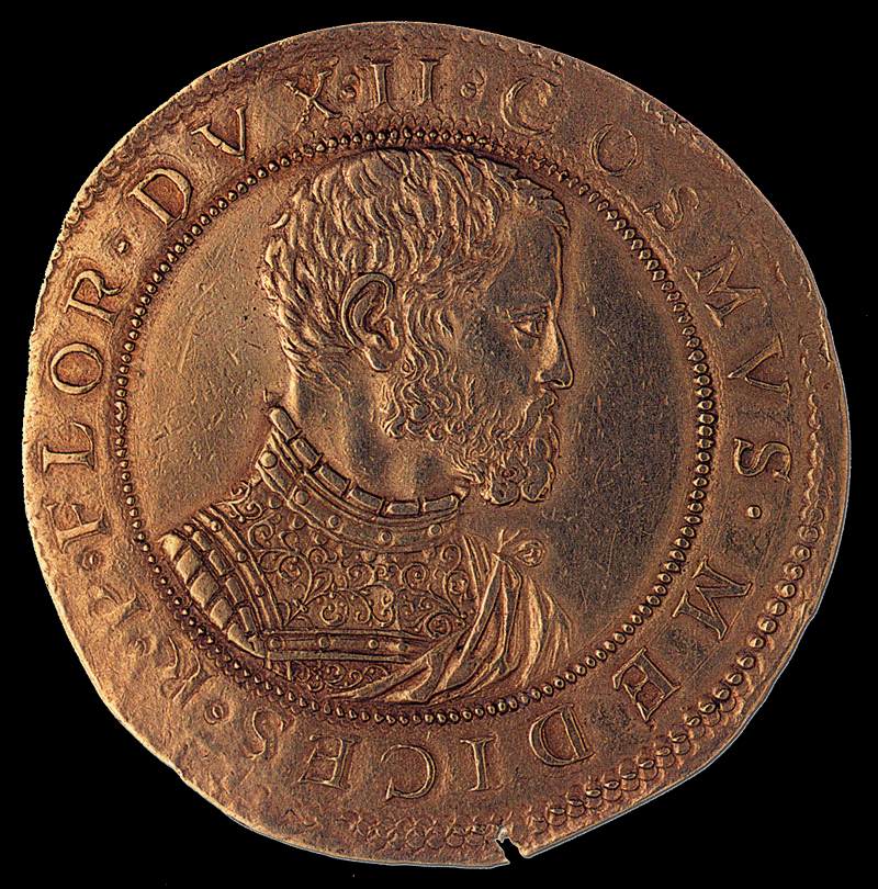 Gold Coin on Cosimo I (obverse) by