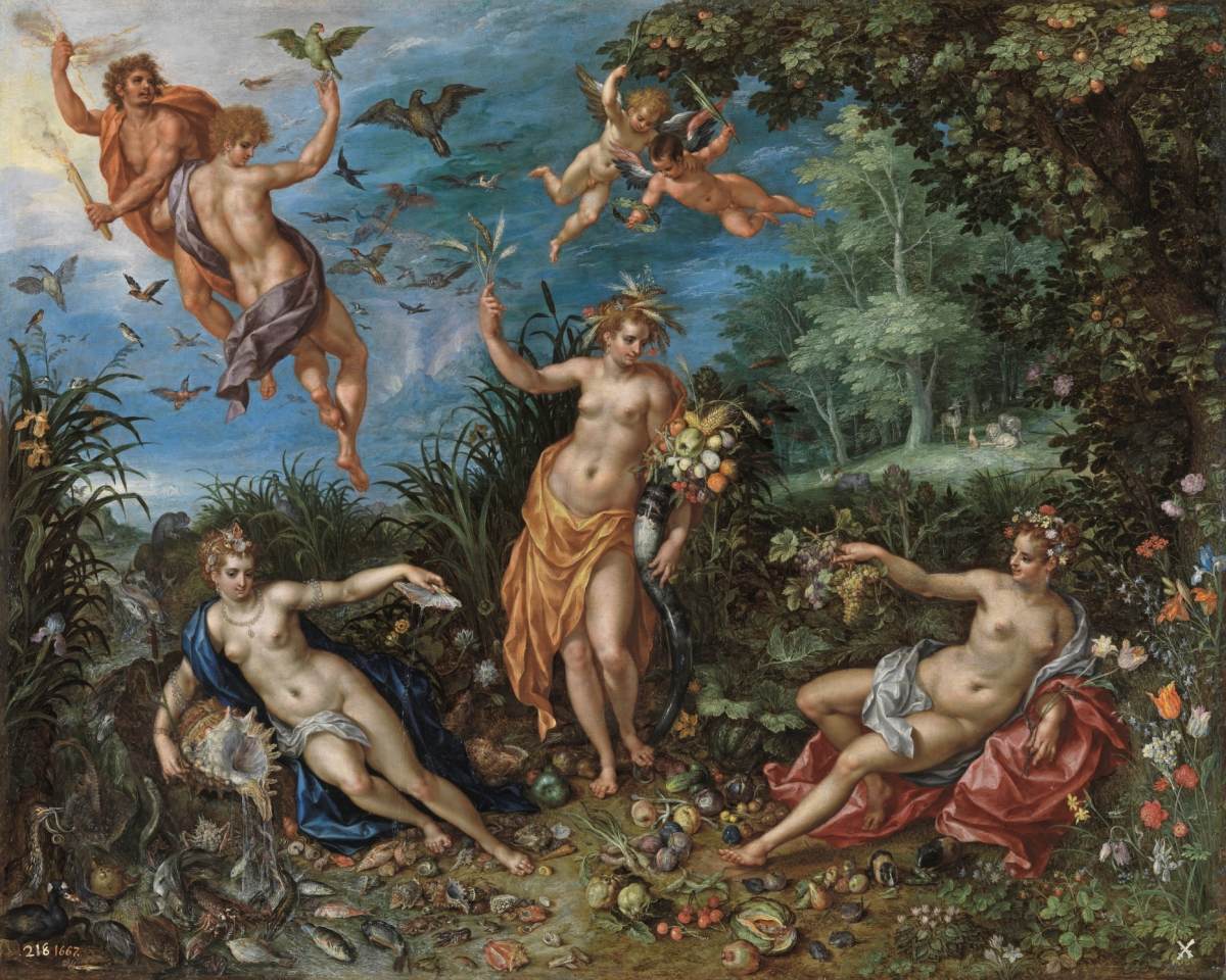 Abundance with the Four Elements by CLERCK, Hendrik de