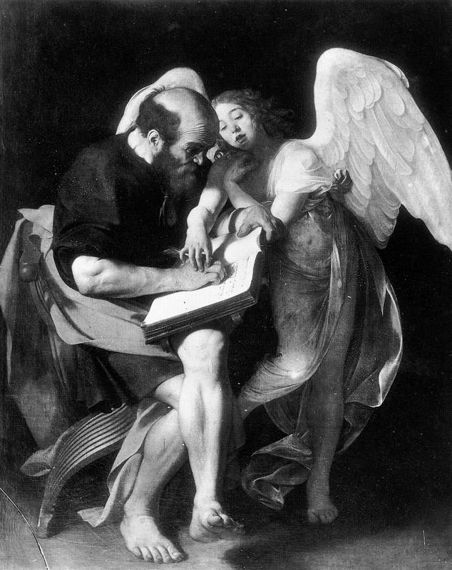 St Matthew and the Angel by CARAVAGGIO