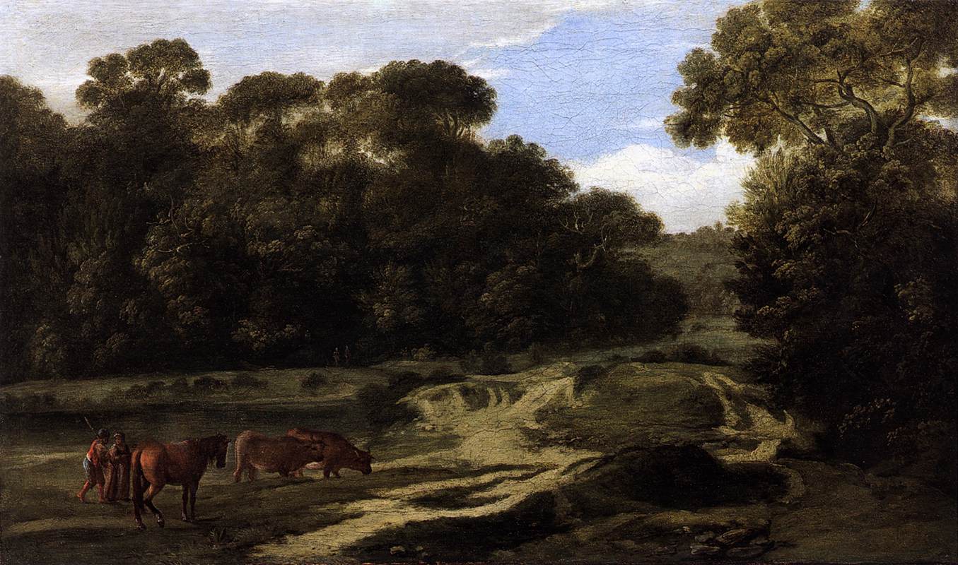 Forest Path with Herdsmen and Herd by