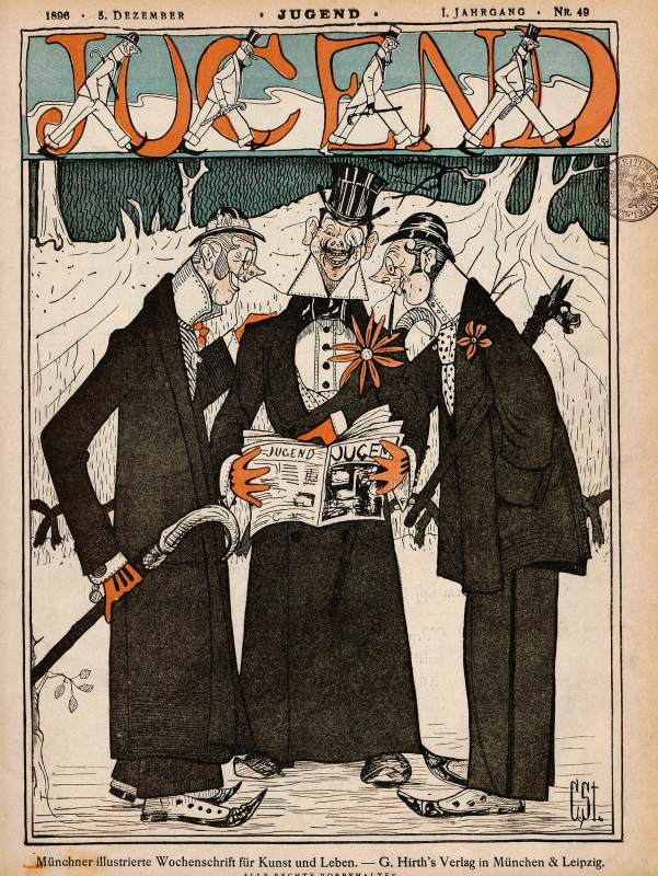 "Cover of the magazine "Jugend" by STRATHMANN, Carl