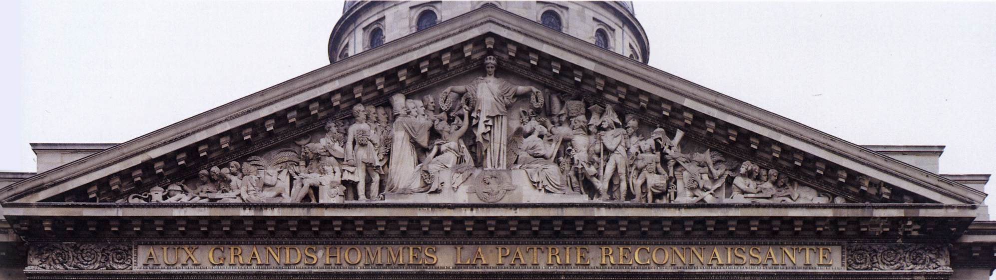 Pediment relief of the Pantheon by DAVID d'Angers