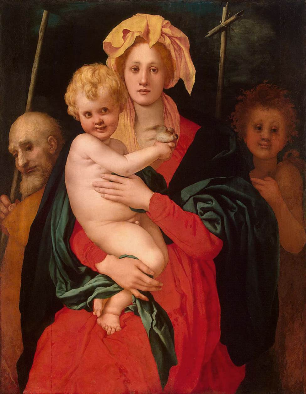 Madonna and Child with St. Joseph and Saint John the Baptist by PONTORMO, Jacopo