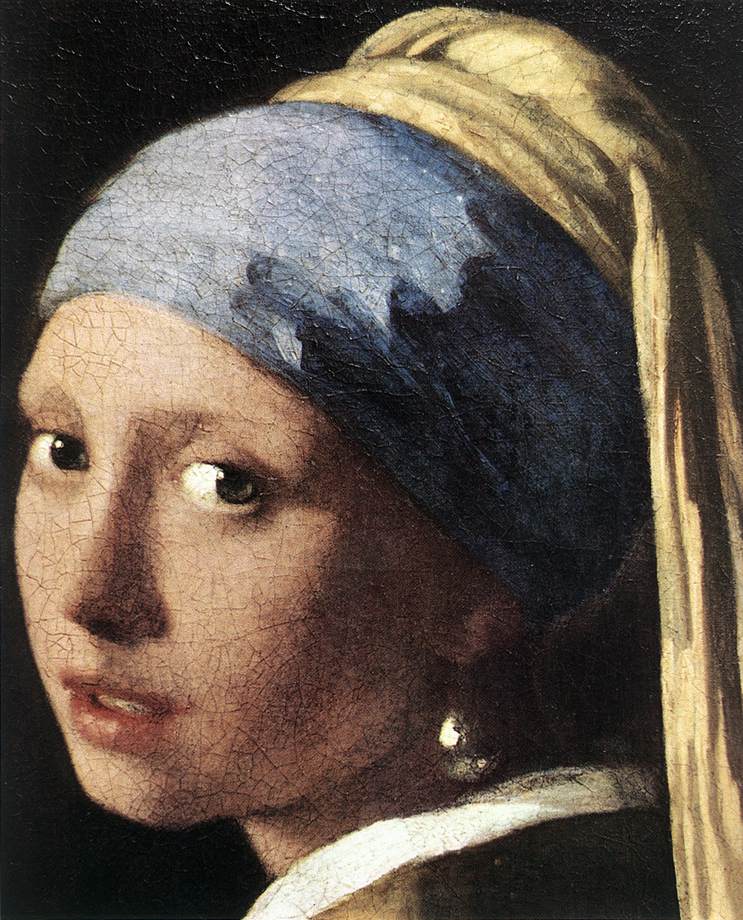 Girl with a Pearl Earring (detail) by