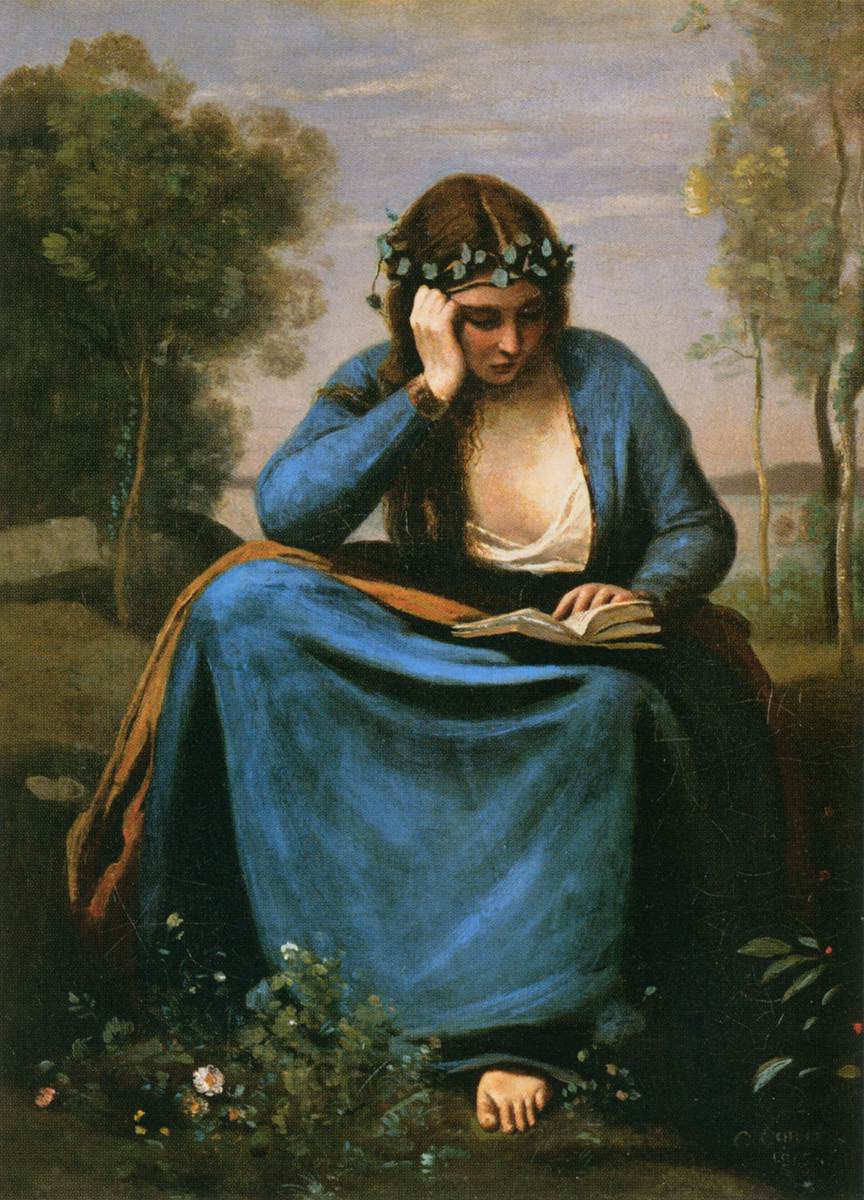 The Reader Wreathed with Flowers (Virgil's Muse) by