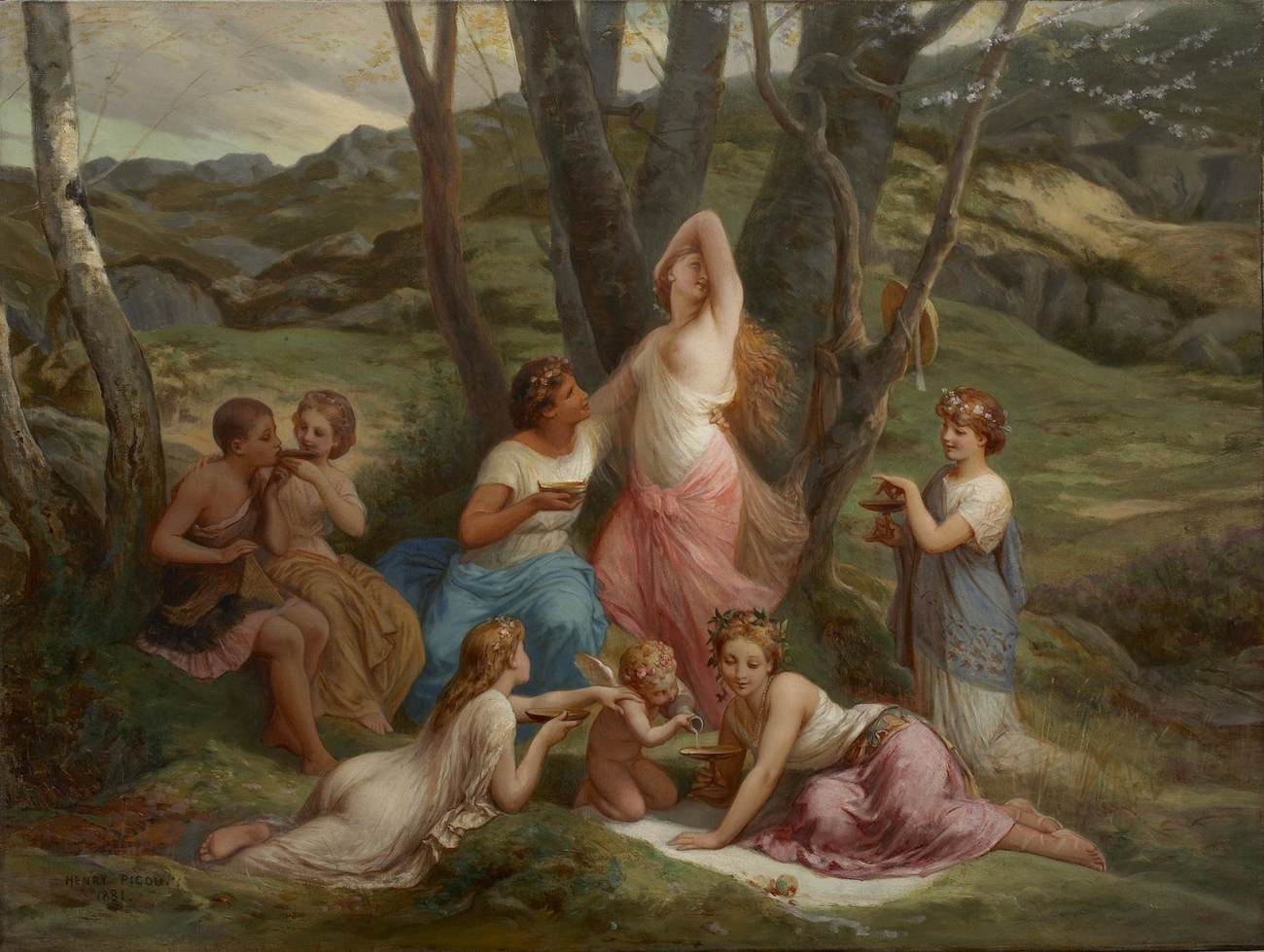 The Nymphs by PICOU, Henri Pierre