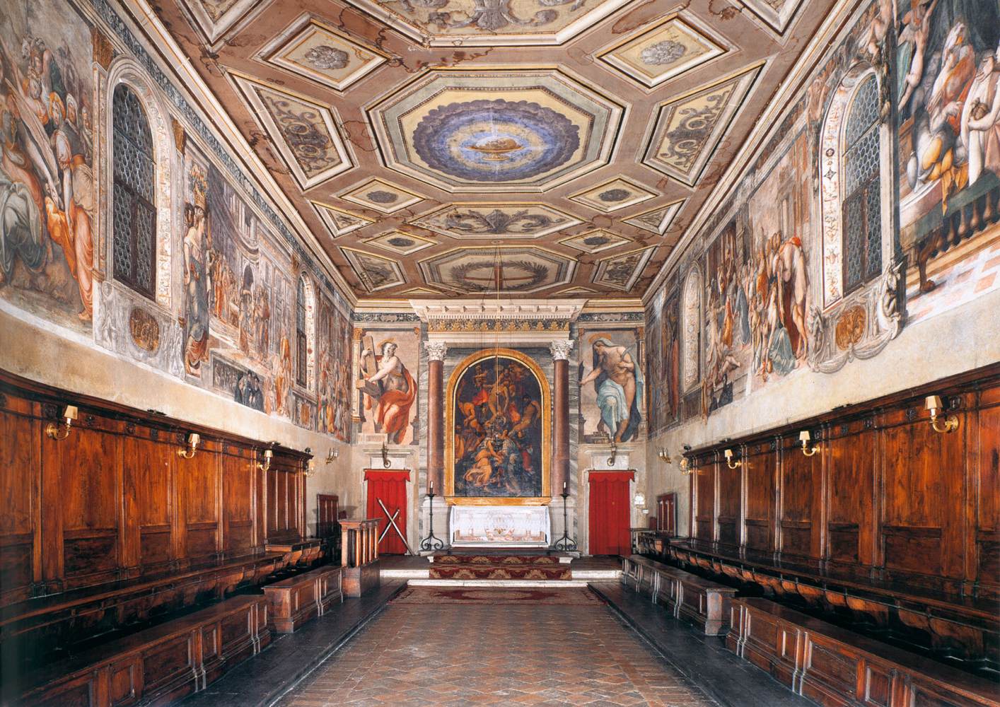 View of the oratory by SALVIATI, Cecchino del