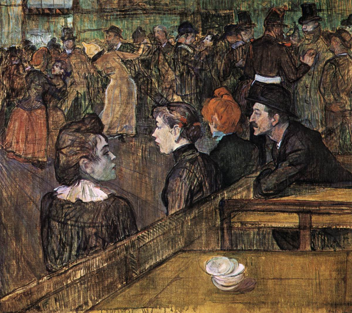 Ball at the Moulin de la Galette by TOULOUSE-LAUTREC, Henri de