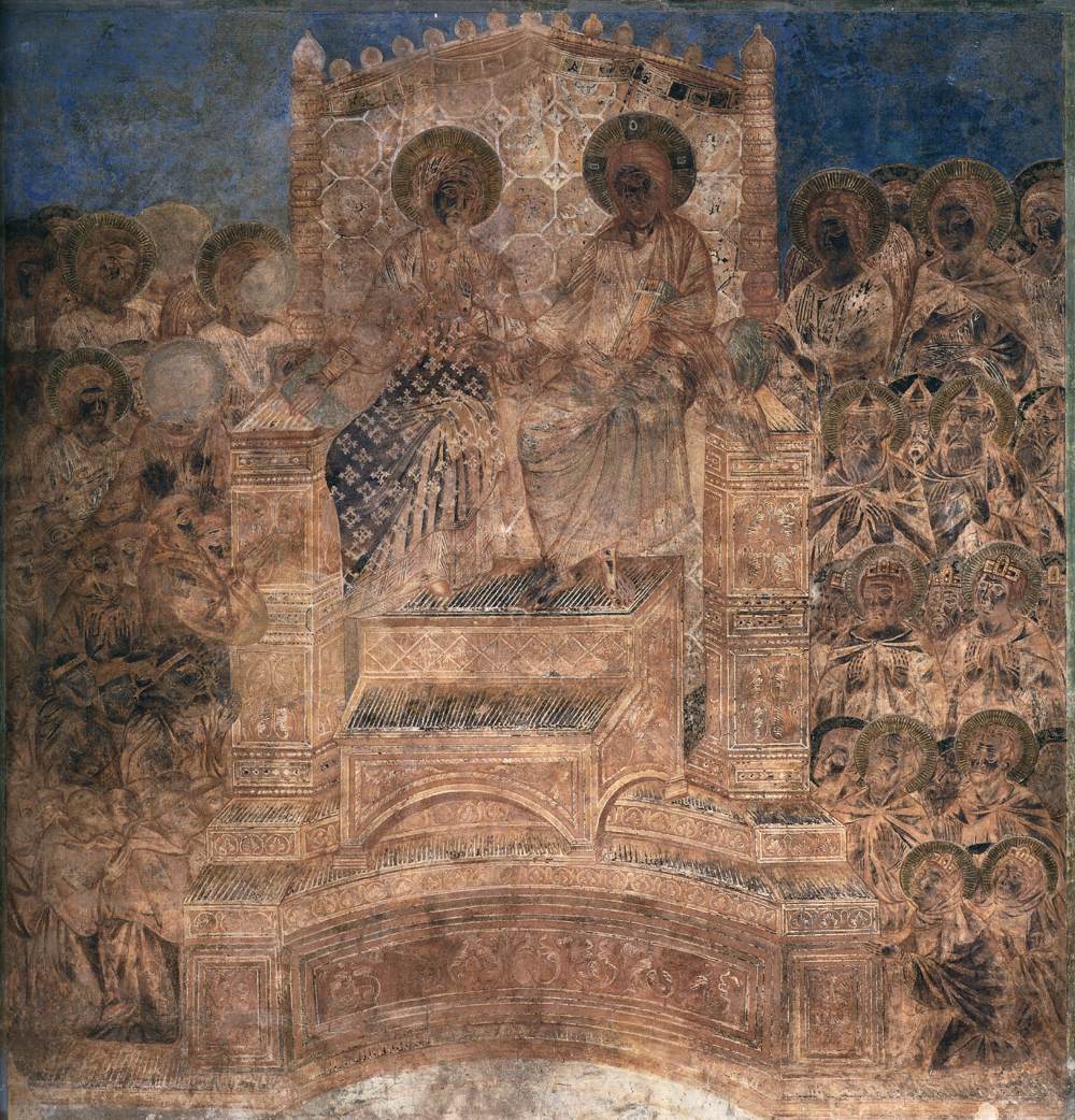 The Virgin beside Christ on the Heavenly Throne by CIMABUE