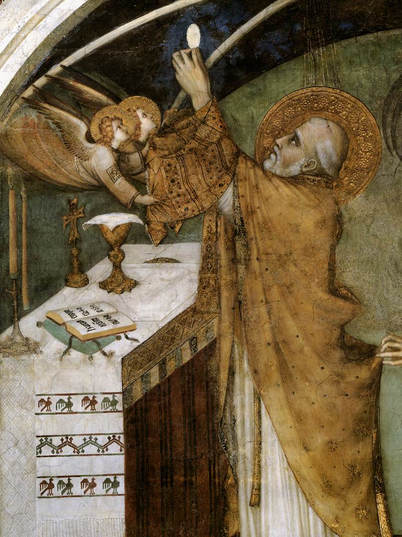 Miraculous Mass (detail) by SIMONE MARTINI