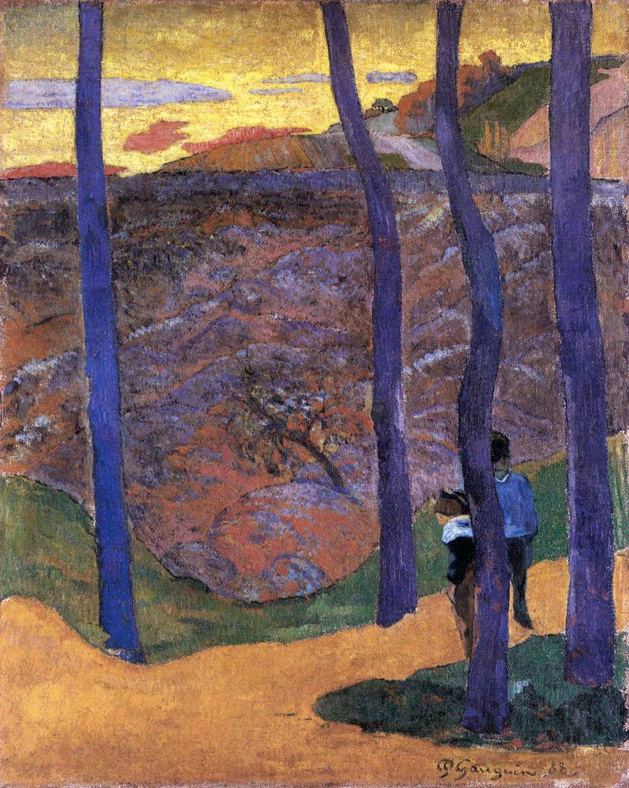 Blue Trees by GAUGUIN, Paul