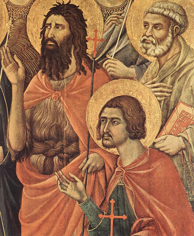 Maestà (detail) by DUCCIO di Buoninsegna