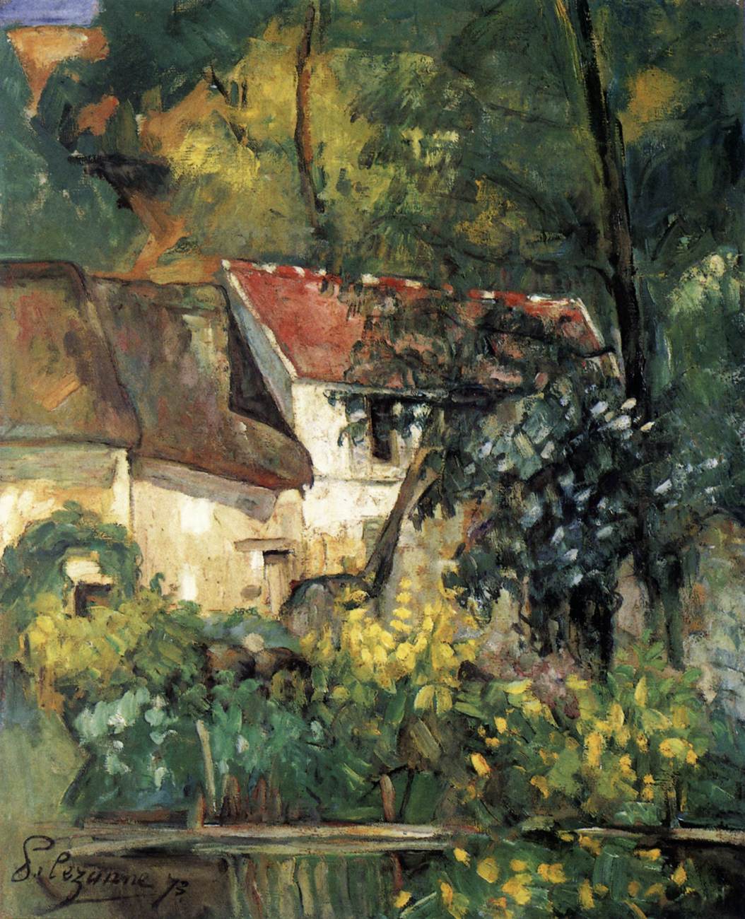 The House of Père Lacroix in Auvers by CÉZANNE, Paul