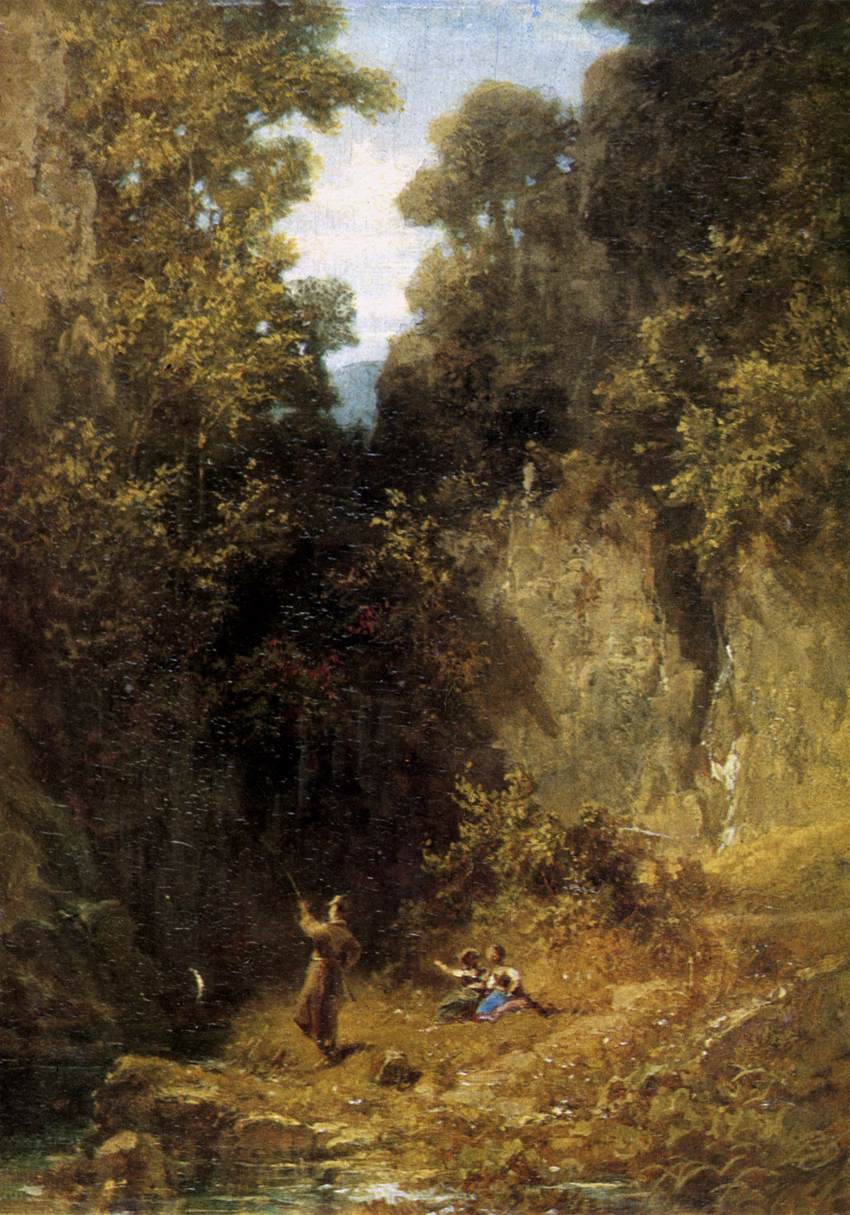 The Angler by SPITZWEG, Carl