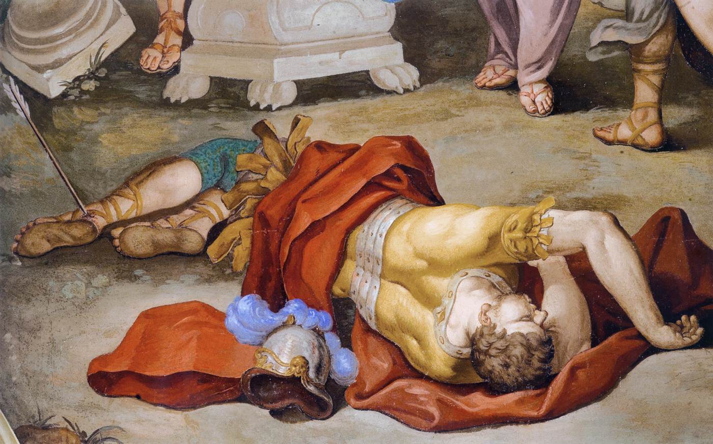 The Killing of Achilles (detail) by BALESTRA, Antonio